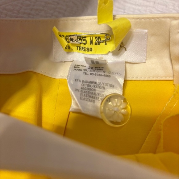 ESCADA 2 PIECE JACKET 43 AND PANTS 44 SET IN SUNFLOWER IN EXCELLENT CONDITION - Picture 14 of 16